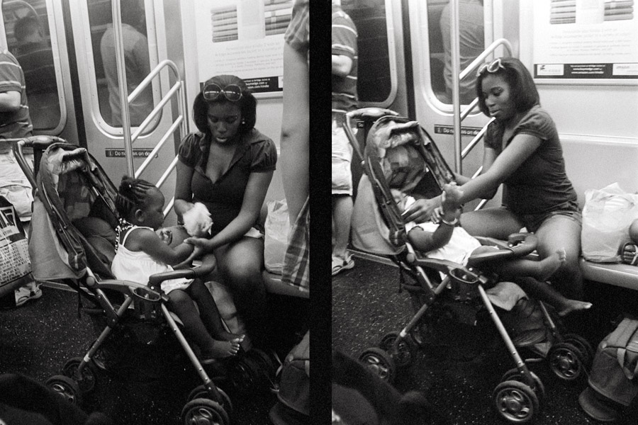 2 train. Shot with Fujica Half-frame camera.