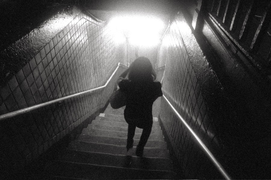 Entrance to L train at Bedford Avenue.