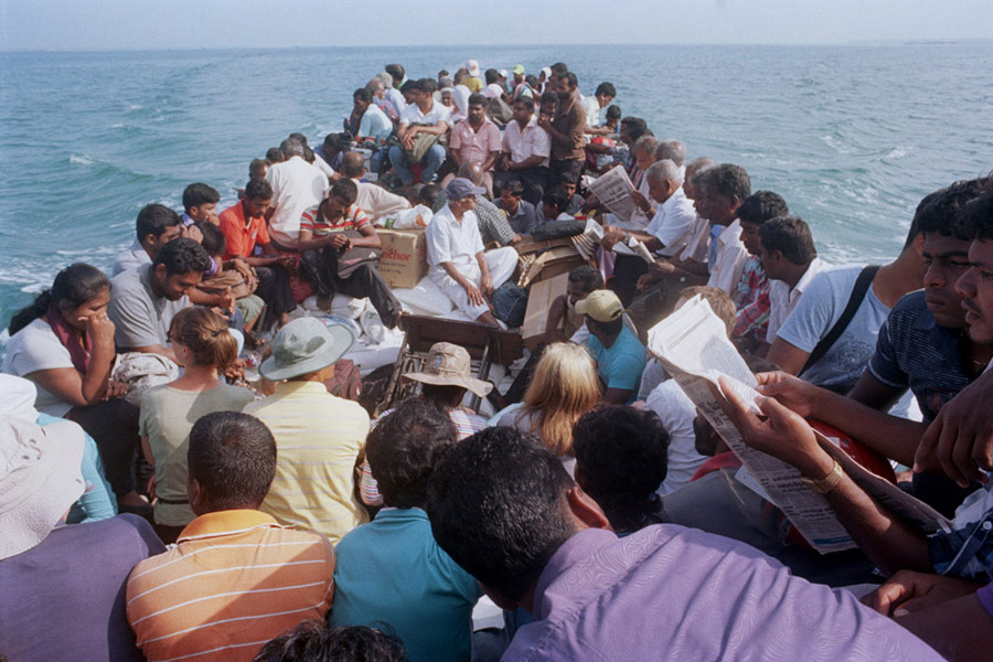 Jaffna, Sri Lanka 2014: the boat to Delft Island. Honestly, I found Delft Island to be overrated, but the ride itself in a jam-packed unshaded boat was eye-opening. As insensitive as this must sound, it felt like getting an hour-long taste of what refugees endure.