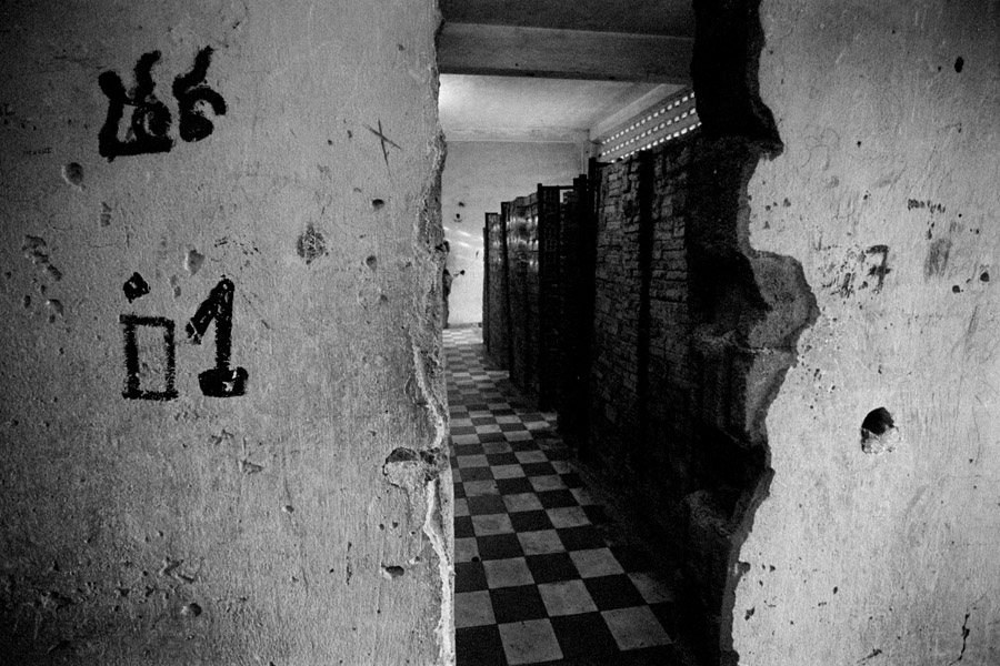 Phnom Penh, Cambodia 2013: S21 (Tuol Sleng), a school that was converted into a Khmer Rouge prison. Reopened in 1980 as a genocide museum.