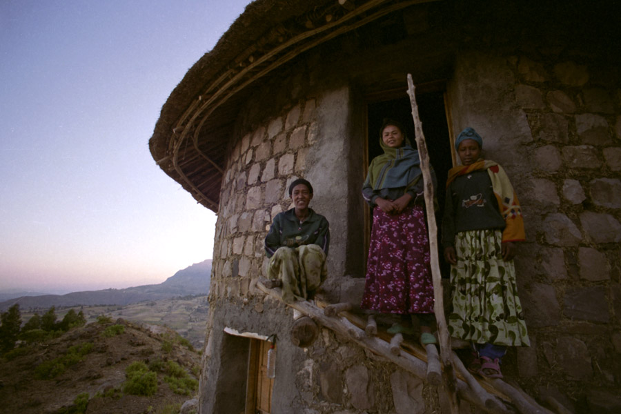 Yadukulay, Ethiopia 2007: cooks at a TESFA camp. TESFA runs treks through the communities of Meket Woreda, North Wollo, near the famed Lalibela. Trekking through TESFA is a great way to get off the beaten path as well as support a community initiative.