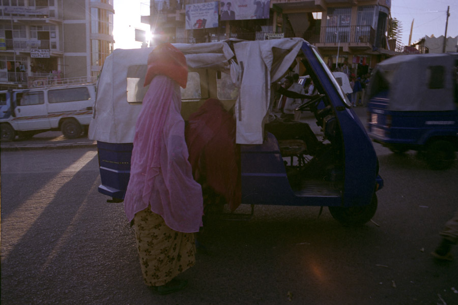 Harar, Ethiopia 2007: local-style taxis.